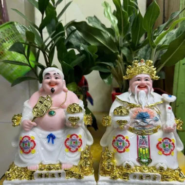 Ông Địa Thần Tài gấm PQ rồng hàng vip đủ màu 