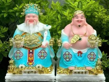 Ông Địa Thần Tài gấm PQ rồng hàng vip đủ màu 