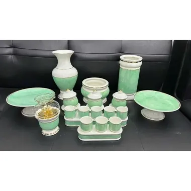 Bộ đồ thờ Bát Tràng đắp nổi cao cấp